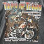 Vintage Trail Of Tears Biker Shirt Mens Medium Black Faded Distressed Thrashed
