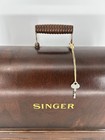 Vntg Singer Bentwood Case with Key 1920s Model 