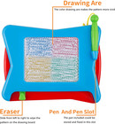 16pc Mini Magnetic Drawing Board  4-colors Travel Size Erasable Doodle Magna Boa