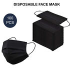 100 Pcs Face Mask 3 Ply Earloop Disposable Non Medical Surgical Mouth Cover Mask