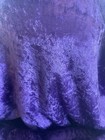 3 Yards Crushed Velvet Fabric Dark Purple 60    Wide Stretch