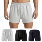 Mens Cotton Lounge Sleepwear Home Short Pants Boxer Briefs Shorts  Underwear New