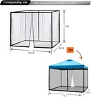 Mosquito Netting For Patio Canopy Tent pop Up Canopy Tent double Door Side Scree