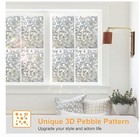 Cobblestone Frosted Window Film Privacy Static Cling Stained Glass Film Decorati