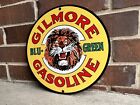 Gasoline Vintage Advertising Style Sign Oil Gas Round Metal