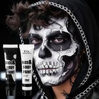 Pasnowfu Black And White Face Paint  Water-based Body Paint For