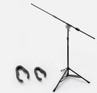Axcessables Axcmb-t Heavy Duty Microphone Boom Stand W  Weighted Tripod Base