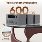 Vintage Classic Style 0 8  Glass Coffee Table Triangle Solid Wood Living Room