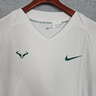 Nike Rafael Nadal Custom Size  Athlete Tennis Shirt Men s White New  See Measmts
