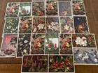 Lot Of 25 Christmas  flowers-stehli  Gyger mainzer swiss  Postcards unused s869