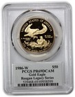1986 W Pcgs Pr69 Proof 1 Oz Gold American Eagle Reagan Legacy  50 Us Coin 64018a