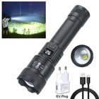 High Strong Power Led Flashlights 2000lm Tactical Torch With Display Light Usb 