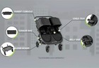 Baby Jogger City Mini 2   Gt2 Double Car Seat Adapter - Graco Car Seats Open Box