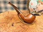 Striking Made In London England Smooth Bent Brandy - Estate Tobacco Pipe