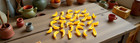 30pcs Yellow Mini Plastic Artificial Bananas 1 12 Scale Dollhouse