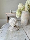 French Antique Bonnet Tulle White Lace Needlework Embroidered Embroidery Coiffe