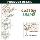 Cat Acrylic Suncatcher Hanging Christmas Ornament Stained Glass Effect Window   