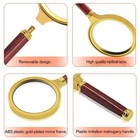 Vintage Magnifying Glass 10x Magnifying Glass Wood Antiquebrass Magnifier