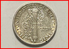 1941-p Mercury Dime 10 Cent -very Nice Au 90  Silver Coin - Set Break