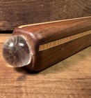 Vintage Handmade Wood Inlay Kaleidoscope  Not Signed  Some Ware 