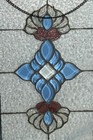 Handcrafted Leaded Tiffany-style Victorian Stained Glass Window Panel 11  X 16 