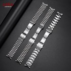 18mm 20mm 22mm 24mm Brush Metal Watch Band Solid Stainless Steel Bracelet Straps