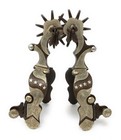 Aj Tack Men s Antique Brown Stars Western Spurs