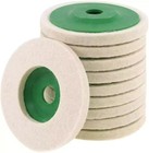 10 Pack 4   Wool Polishing Discs For Angle Grinder Finishing Wheel Buffing Pads
