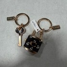 Coach F76451 Lock And Key Bag Charm Key Ring