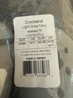 Nwt Crocs Crocband Clog M 11 Unisex Light Gray   Navy Blue Orange Stripe In Bag