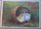 4 1902-8 Bon Ami Trade Cards Scouring Soap cleaner ben Austrian Chicks dogs cats