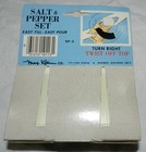 Vintage Mid Century Modern Style Max Klein Co Plastic Salt   Pepper In Packaging