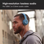 Beats Solo 4 Wireless bluetooth Headphones  Ios andr d  50hr Battery  Slate Blue