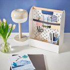 Ikea Vattenkar Desk Organizer  White  13   x8      x17  New 805 486 61
