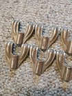  10  Vintage Ludwig Leedy Marching Parade Drum Double Claw Hooks-nickel-vg 