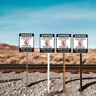 N Scale - Ns - No Trespassing - 4 Pack