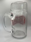 Vintage Miller High Life Beer Glass Stein Mug Heavy Duty Clear Logo Barware 32oz