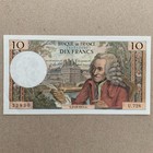 Voltaire - France 10 Francs Banknote 1970 s French Currency Paper Money Paris