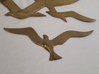 Vtg Mcm 1960s Brass 2 Pc  Seagull Flying Birds Wall Art Ocean Themed Beach Korea
