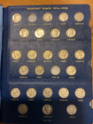 1916-1945 Mercury Dime Silver 69 Coin Whitman Classic Album Almost Complete Set