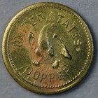 1863 Patriotic Civil War Token  37 434b  for Public Accommodation  R-4