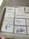 Autograph 3x5 Index Cards Signed 14 Daniels Holliday Jones Ferraro Marlin Davis