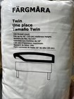Ikea Fargmara Twin Fitted Sheet  White  100   Cotton  New