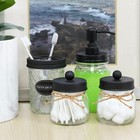 Mason Jar Bathroom Accessories Set Toothbrush Holder   Decorative Soap Dispenser