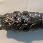 Fantasy Dragon Handle Dagger Red Gem Metal Handle Stainless Steel Blade