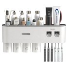 Toothbrush Holders For Bathrooms  3 Cups Toothbrush Holder Wall Mounted With   