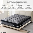 8 10 12 14 Twin Full Queen King Size Mattress In A Box Hybrid Spring Memory Foam