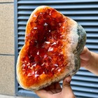 13 Lb  Citrine Crystal Cluster Geode Orange-yellow Mineral Specimen Collectible