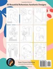 Bohemian Chic Minimalist Art Coloring Book For Adults A Collection Of 50 Boho Mo