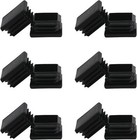Wzb 2x2 Square Tube End Cap     12 Pack Plastic Plugs For 2 Inch Square Tubing